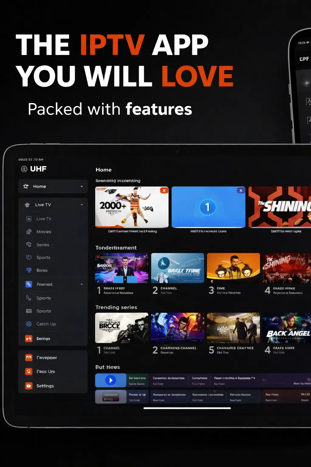 UHF IPTV Lifetime Subscription